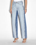 Womens Brooklyn Jean Recreate Straight Denim Jeans - Denim
