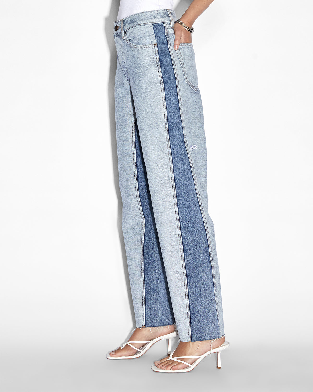 Womens Brooklyn Jean Recreate Straight Denim Jeans - Denim