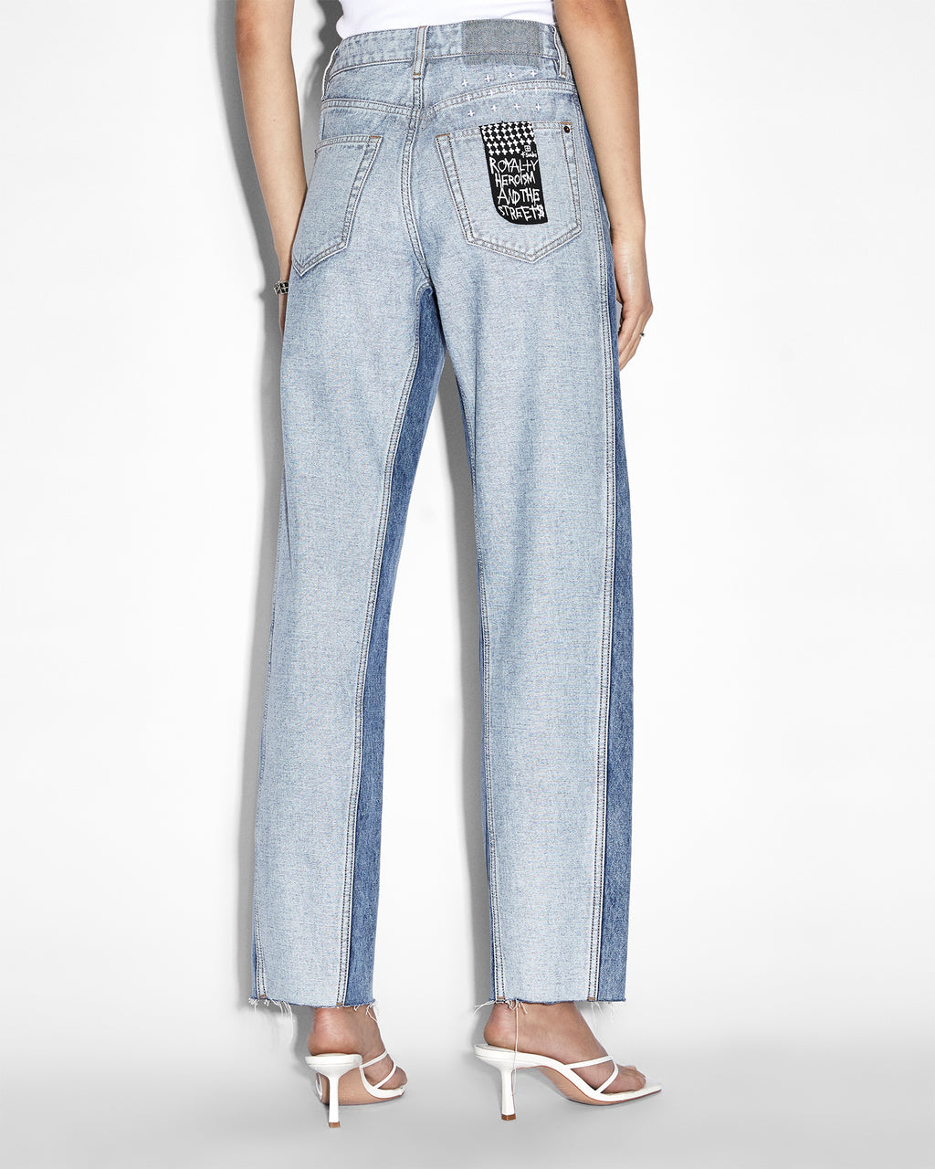 Womens Brooklyn Jean Recreate Straight Denim Jeans - Denim