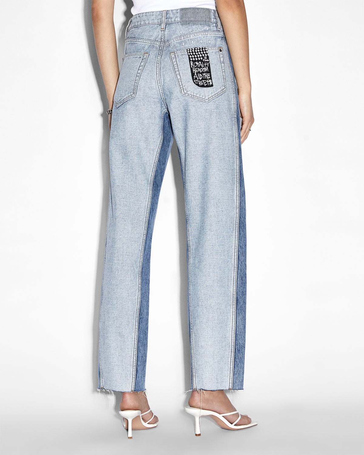 Womens Brooklyn Jean Recreate Straight Denim Jeans - Denim