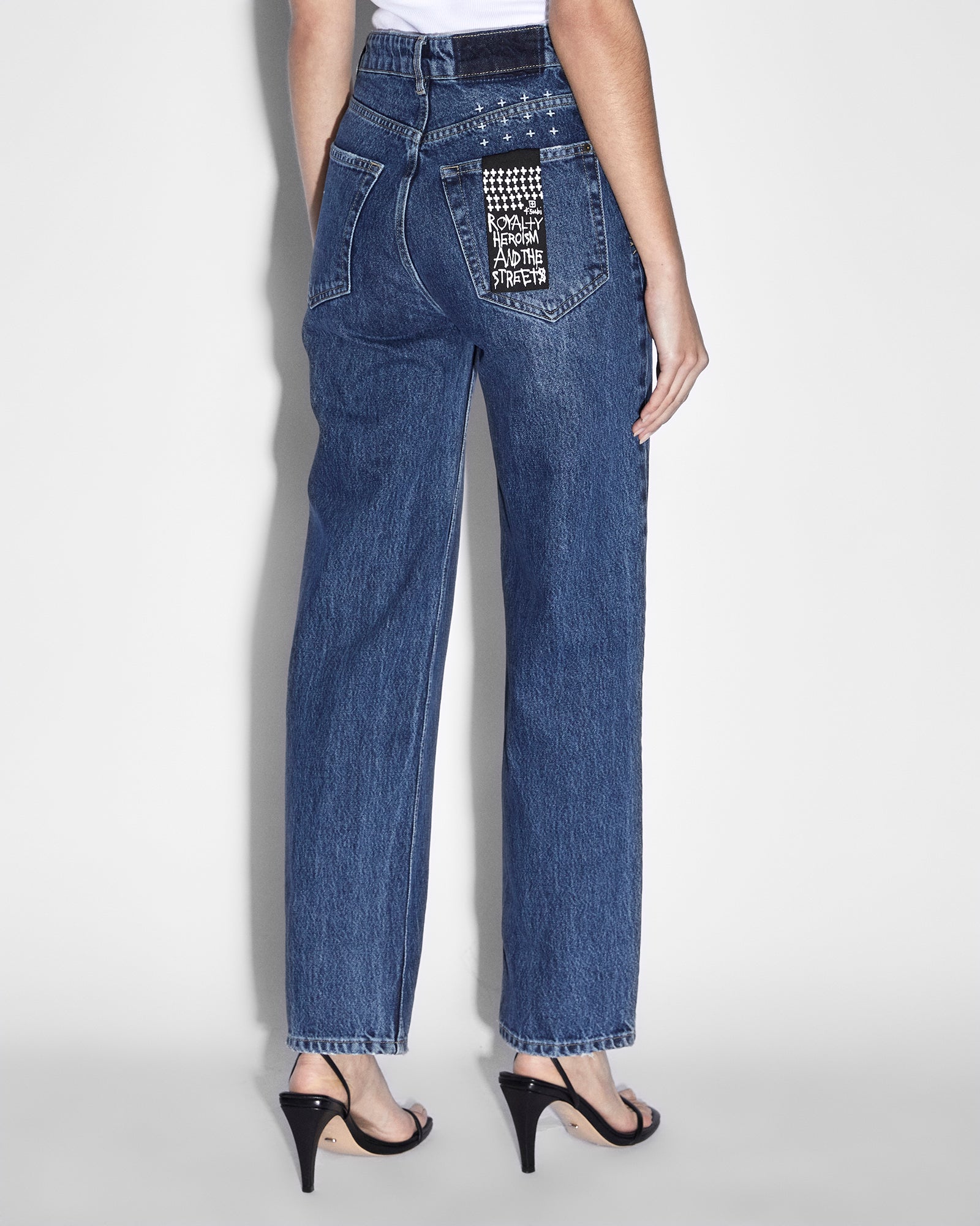 New Summer European And American Elastic Hole Female Jeans Denim