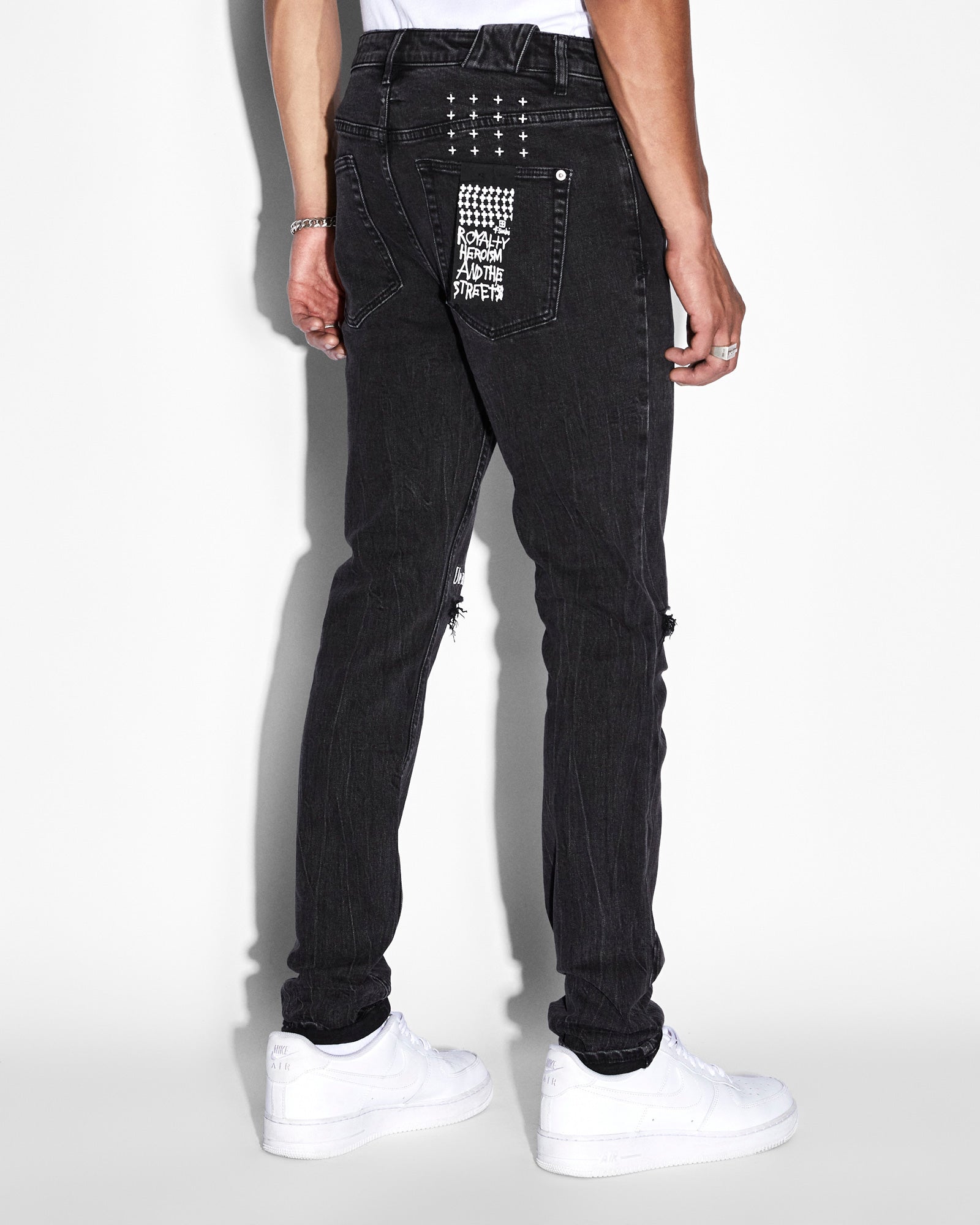 Louis Vuitton mens cotton cargo pants black bleach tie dye Size LV 46 US 36