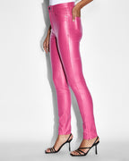 WOMENS HI N WASTED XTRA FUSCHIA WAX DENIM JEANS