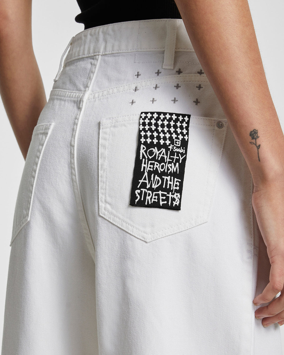 WOMENS LO KEY JEAN BLANC DENIM JEANS