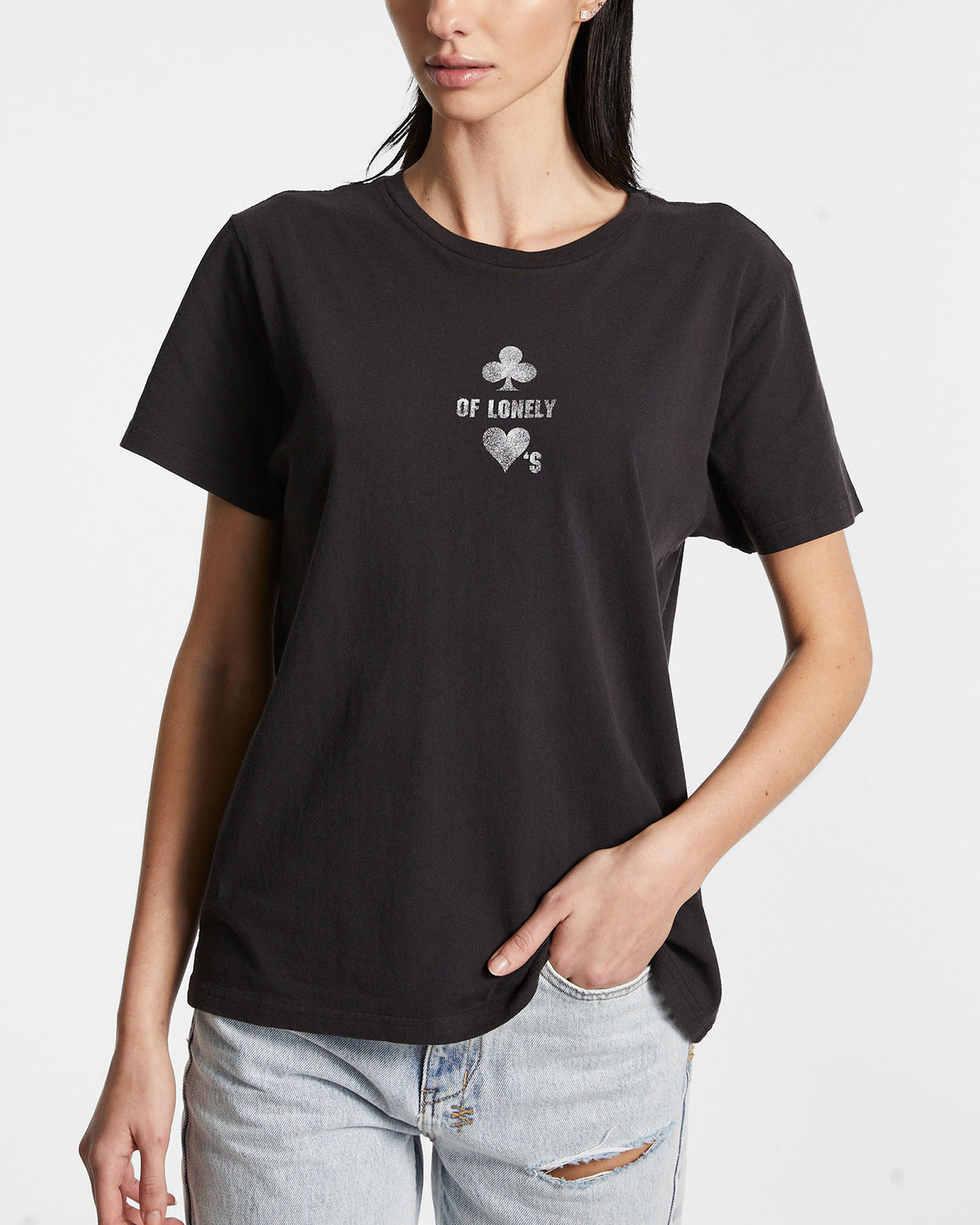 LONELY HEART KLASSIC SS TEE FADED BLACK