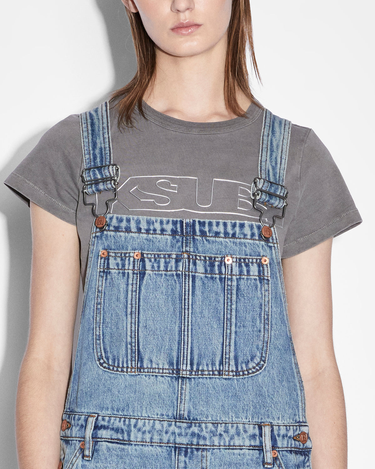 WOMENS EASY CUTOFF OVERALL LIFETIME DRAGGED JUMPSUITS