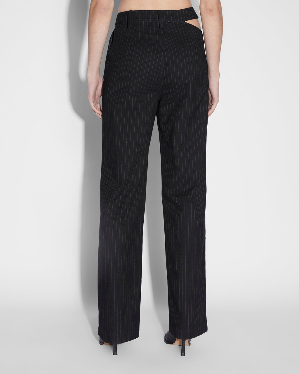 Womens Dettached Trouser Klassic Straight Pants - Black