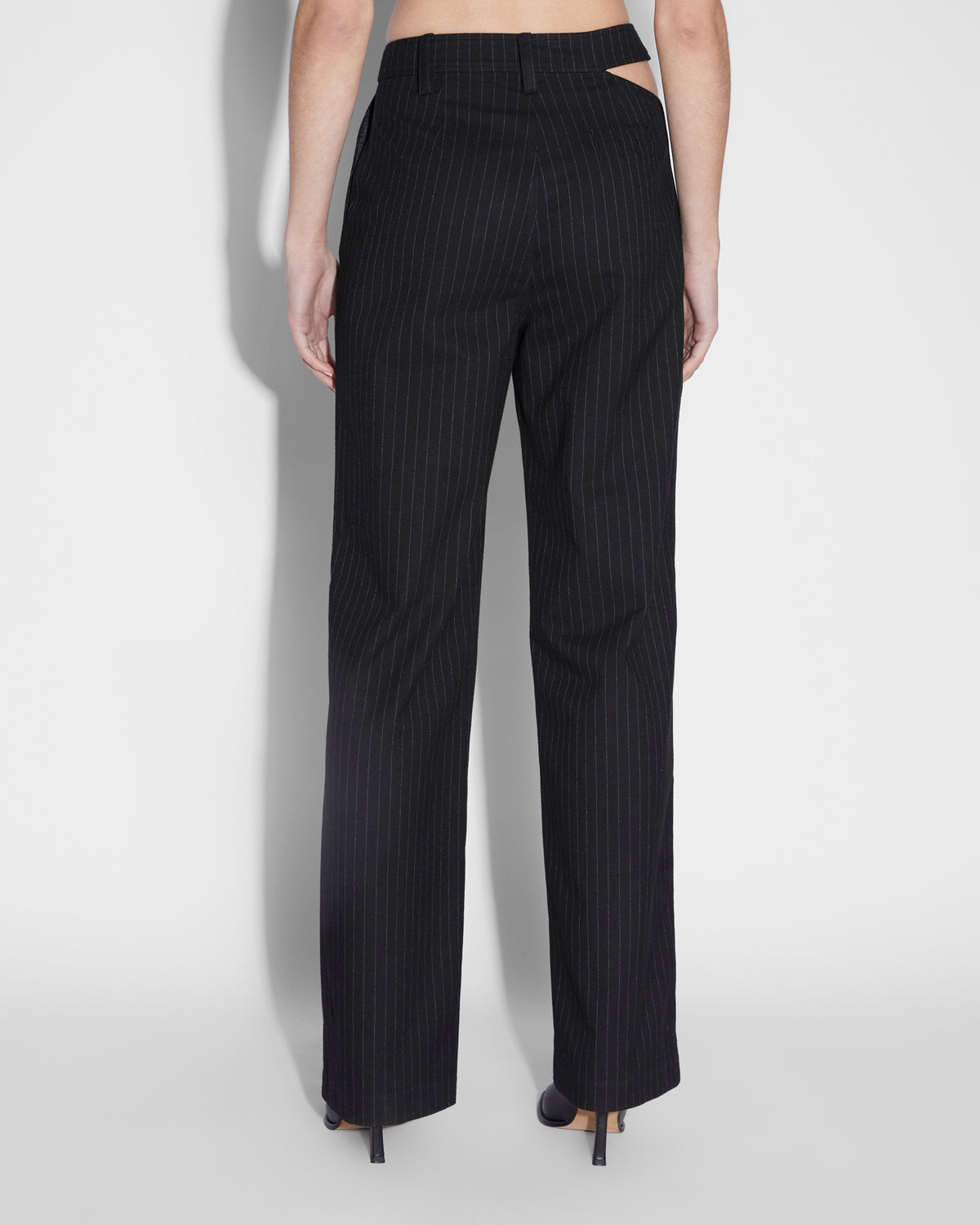 Womens Dettached Trouser Klassic Straight Pants - Black