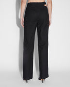 Womens Dettached Trouser Klassic Straight Pants - Black