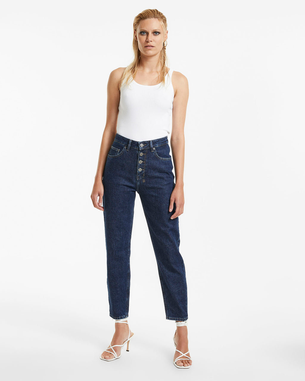 Womens Pointer Soho Xposed Relaxed Tapered Denim Jeans - Denim