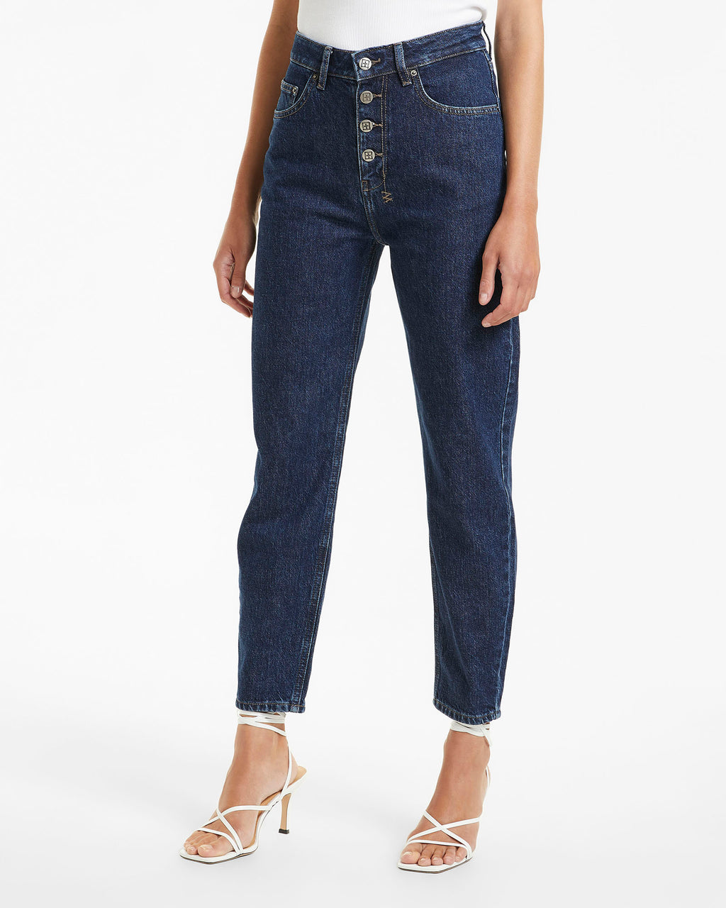 Womens Pointer Soho Xposed Relaxed Tapered Denim Jeans - Denim