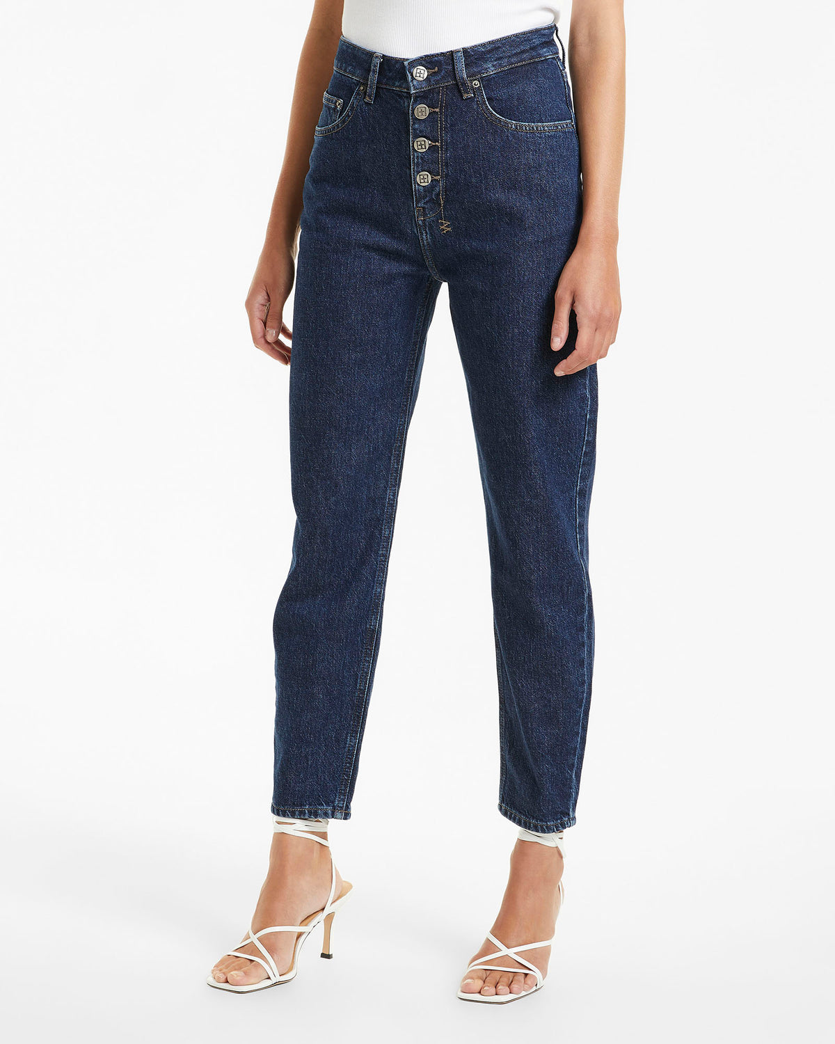 Womens Pointer Soho Xposed Relaxed Tapered Denim Jeans - Denim
