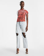 WOMENS ROYALTY BANDANA MINI SS TEE MULTI TEES