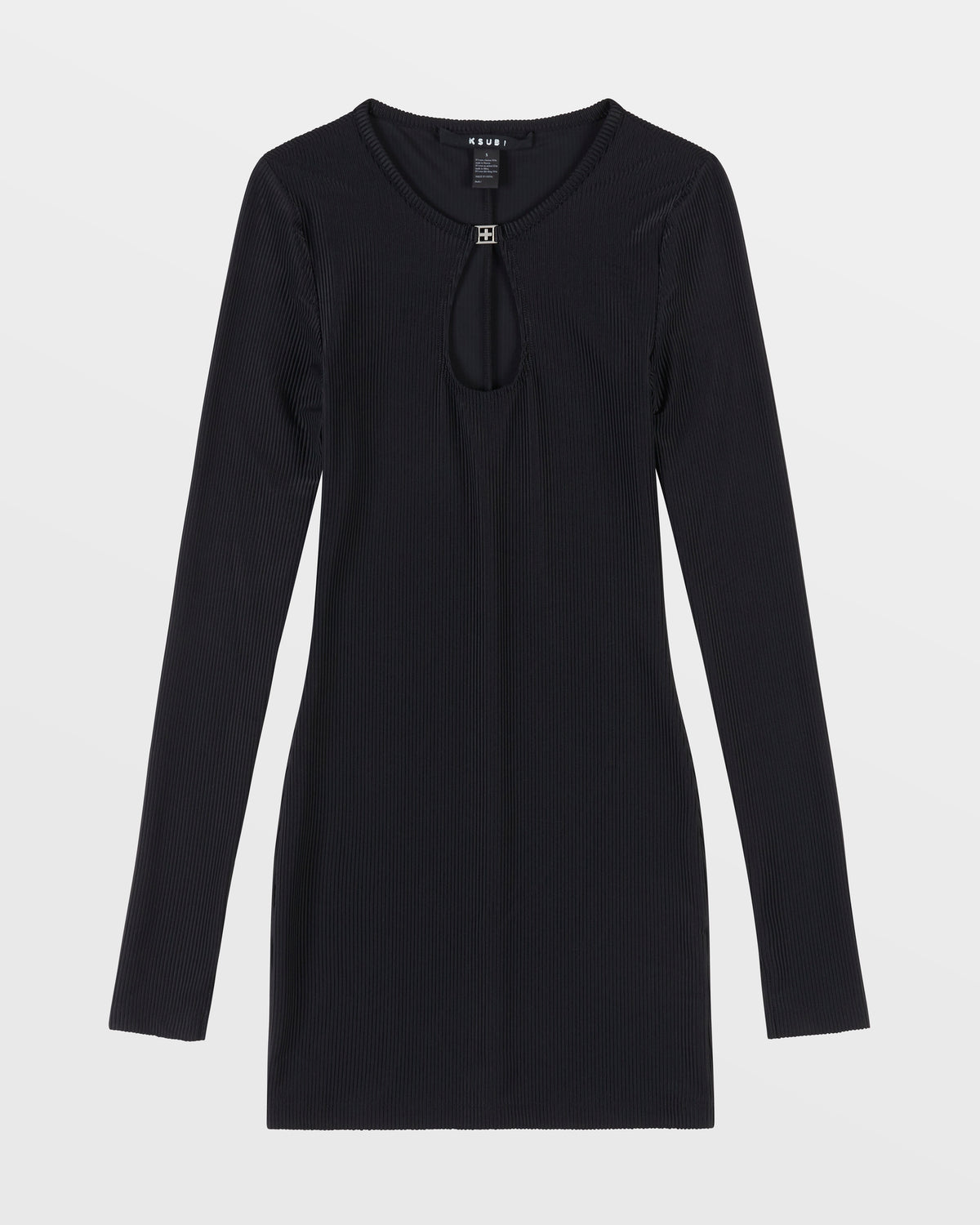 WOMENS CHARMED KEYHOLE DRESS BLACK DRESSES