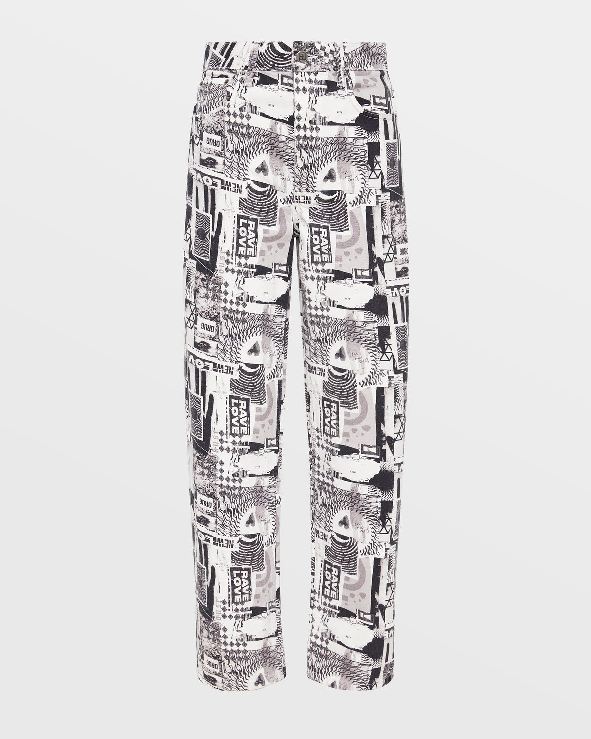 WOMENS BROOKLYN JEAN PURE LOVE B&W DENIM JEANS