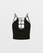 WOMENS UNTAMED TOP BLACK FASHION TOPS