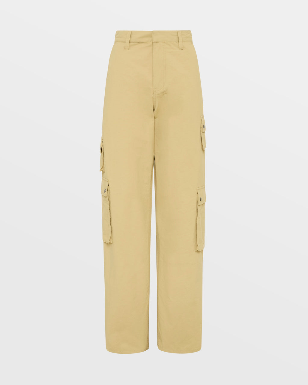 WOMENS DRILL CARGO KHAKI PANTS