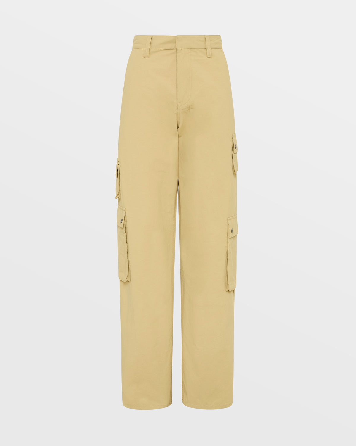 WOMENS DRILL CARGO KHAKI PANTS