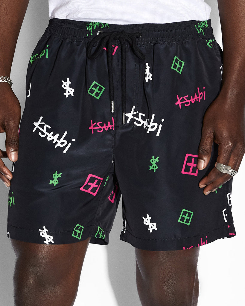 KASH BOX BURNER BOARDSHORT BLACK