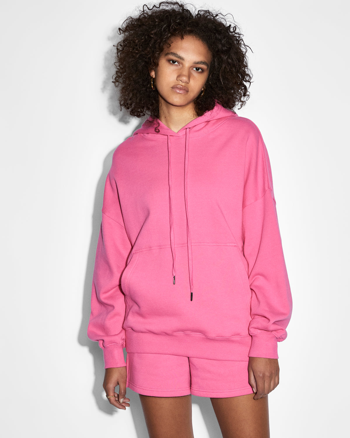 WOMENS 3X4 OH G HOODIE HYPE PINK FLEECE
