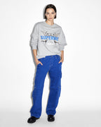 WOMENS SUPERNET OH G CREW GREY MARLE FLEECE