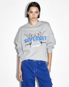 WOMENS SUPERNET OH G CREW GREY MARLE FLEECE