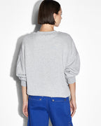 WOMENS SUPERNET OH G CREW GREY MARLE FLEECE
