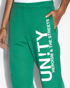WOMENS UNITY ZIP TRAX GREEN PANTS
