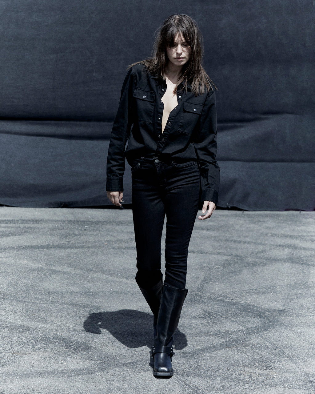 WOMENS SPRAY ON JET BLACK DENIM JEANS