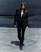 WOMENS SPRAY ON JET BLACK DENIM JEANS