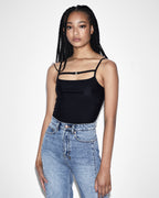 WOMENS PRECIOUS BODYSUIT BLACK FASHION TOPS