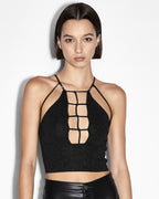 WOMENS UNTAMED TOP BLACK FASHION TOPS