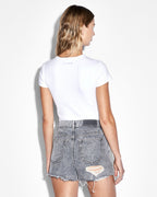 WOMENS KUT OUT SS TEE WHITE TEES