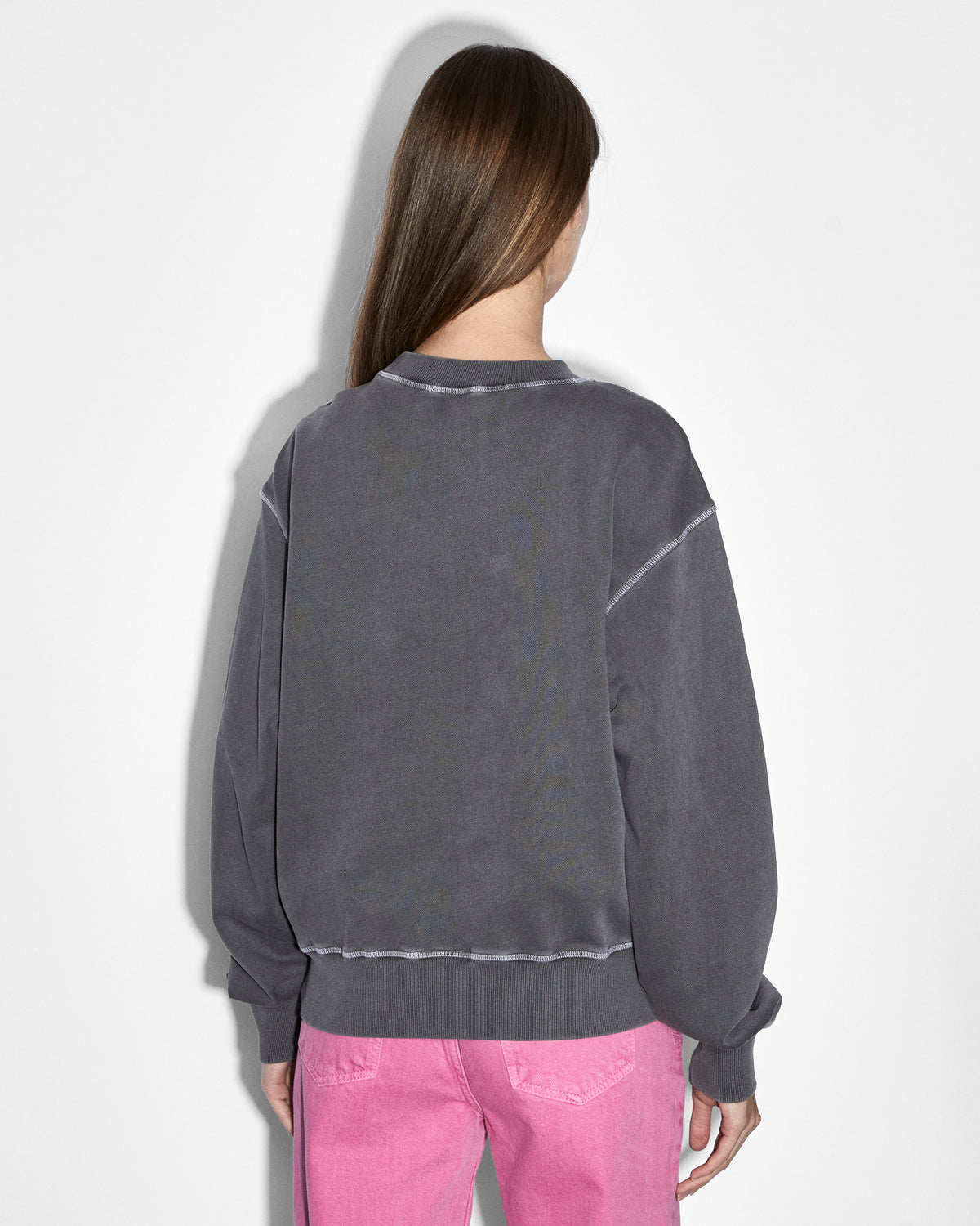 WOMENS UNITY STAR OH G CREW CHARCOAL FLEECE