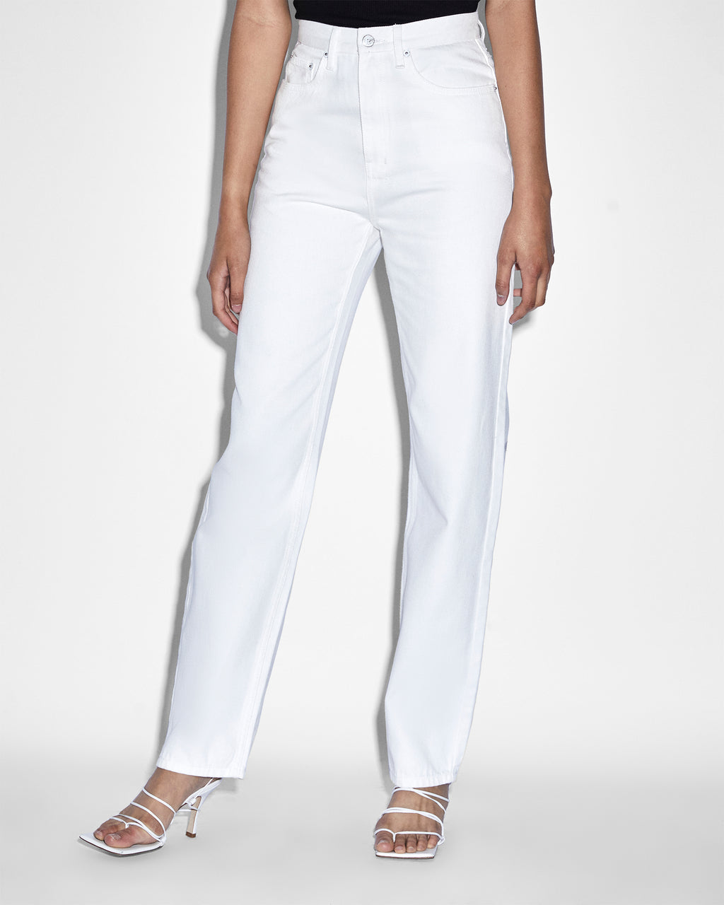 Womens Playback Blanc Revival Straight Denim Jeans - White