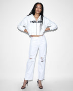 WOMENS BROOKLYN JEAN BLANC SLICED DENIM JEANS