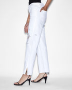 WOMENS BROOKLYN JEAN BLANC SLICED DENIM JEANS