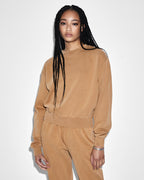 WOMENS 3 X 4 KLASSIC CREW SUNKISSED FLEECE