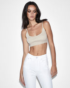 WOMENS KNIT BRALETTE OAT FASHION TOPS