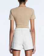 WOMENS ARISE SS TEE TAN TEES